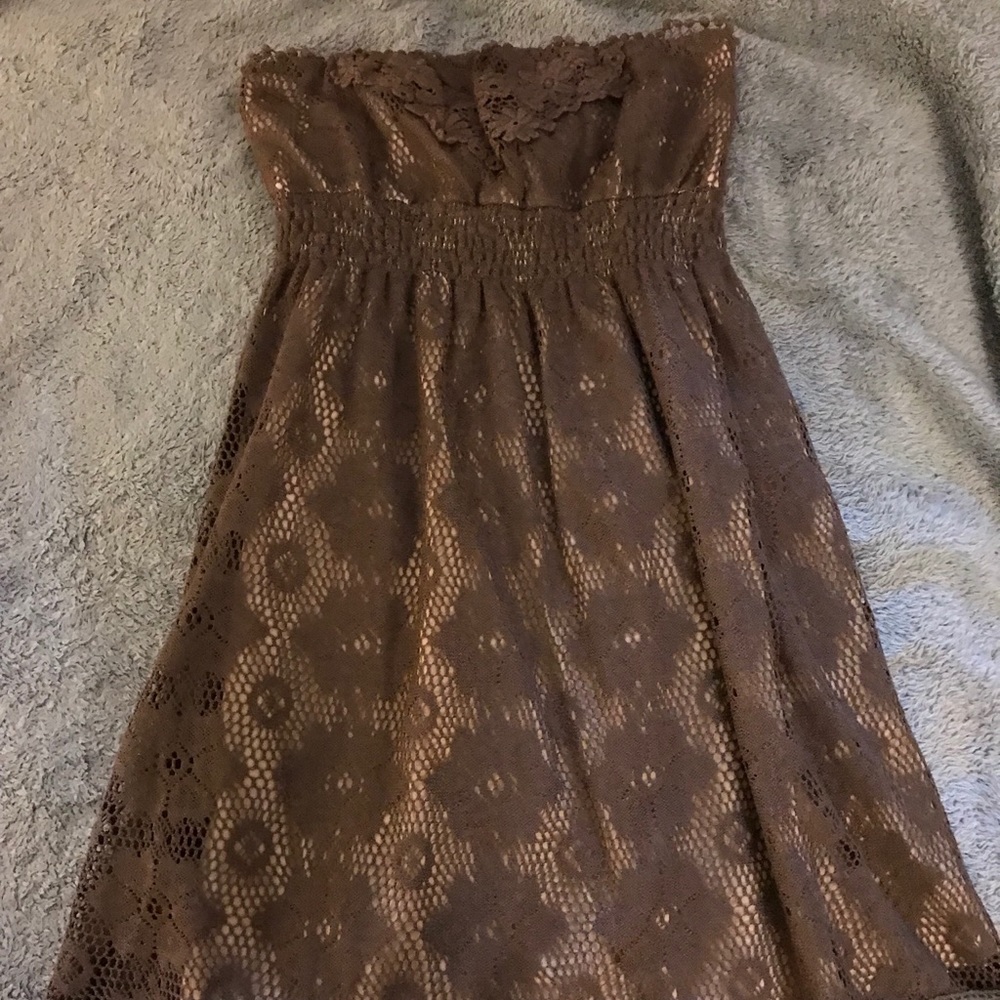 Cute strapless Papaya dress